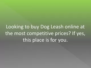 Dog leash | Paw Five SWIFT-2™ Leash
