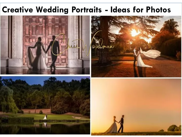 creative wedding portraits ideas for photos