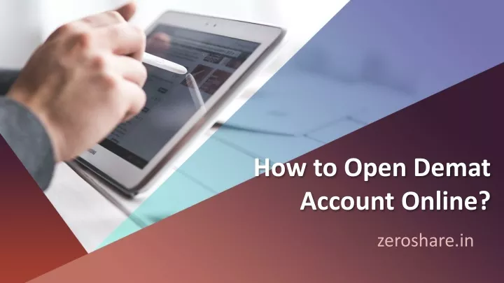 how to open demat account online
