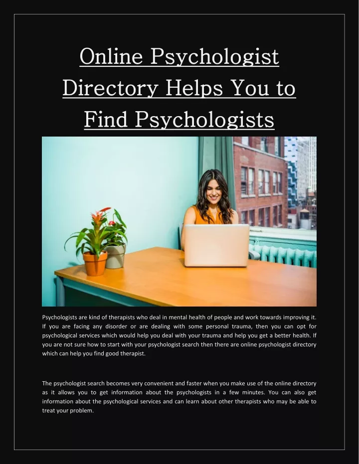 online psychologist online psychologist directory