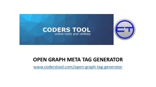 open graph meta tag generator www coderstool