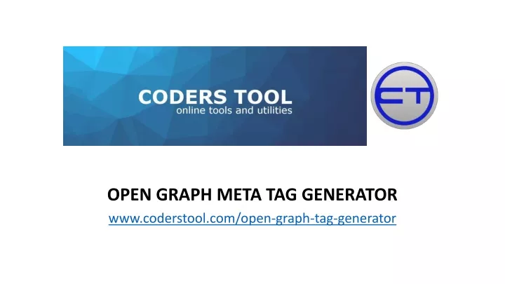 open graph meta tag generator www coderstool