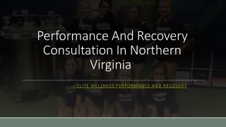 Performance And Recovery Consultation In Northern Virginia 