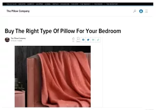 Buy The Right Type Of Pillow For Your Bedroom