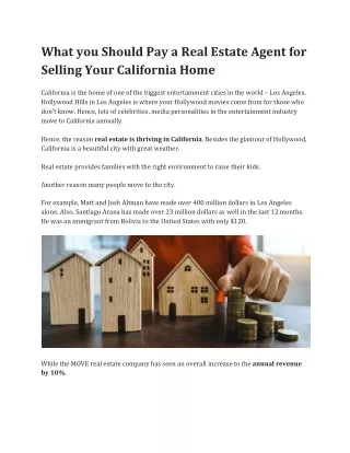 What Is California Real Estate Agent Commission?