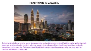 HEALTHCARE IN MALAYSIA | Mya Care