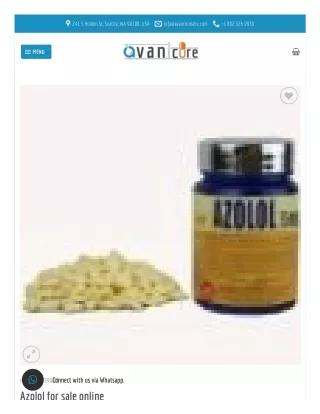 Azolol for Sale Online - Order online from AVANCURE LABS