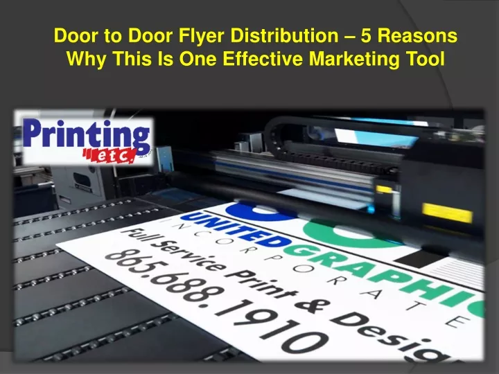 door to door flyer distribution 5 reasons