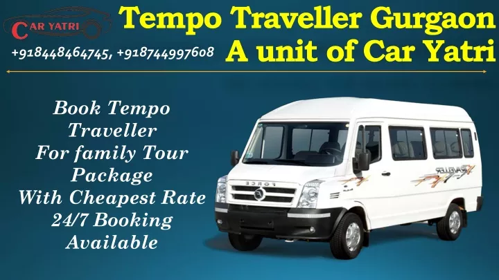 tempo traveller gurgaon a unit of car yatri