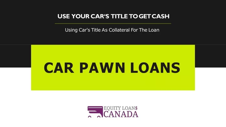 use your car s title to get cash