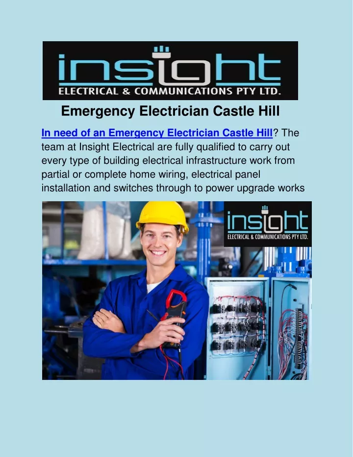 emergency electrician castle hill