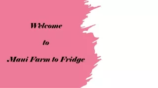 welcome