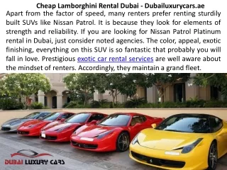 Ferrari car hire Dubai