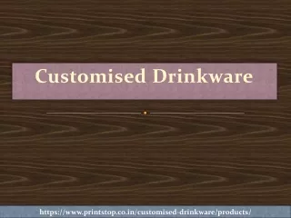 customised drinkware