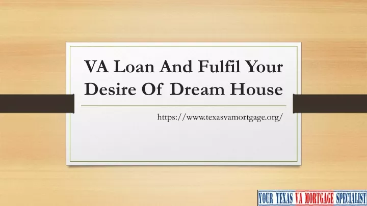 va loan and fulfil your desire of dream house