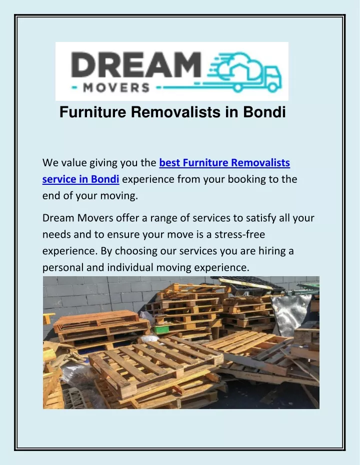furniture removalists in bondi