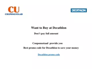 Decathlon Voucher code & Coupons - Deals