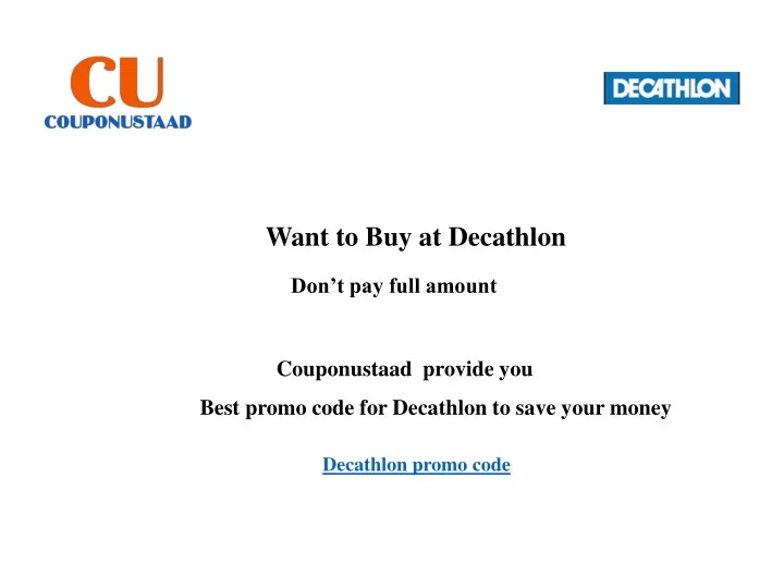 want to buy at decathlon