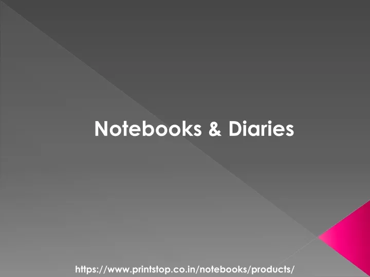 notebooks diaries