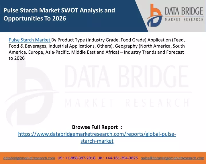 pulse starch market swot analysis