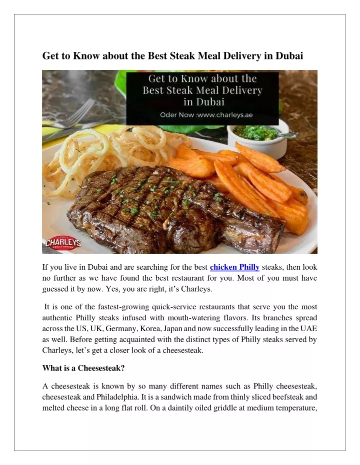 get to know about the best steak meal delivery