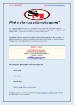 PPT - SattaMatka Result, Kalyan Matka Tips, Madhur Matka PowerPoint