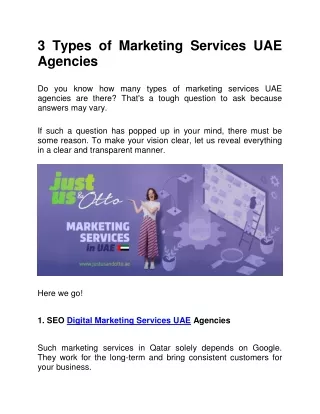 Marketing Services in UAE