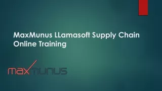 LLAMASOFT Online Training