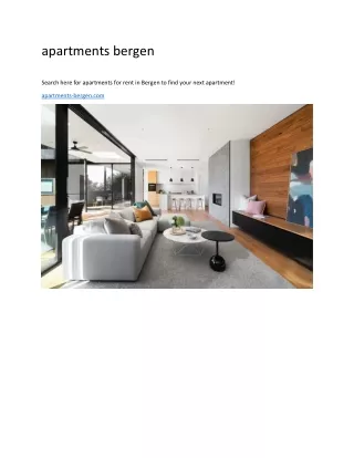 apartments bergen