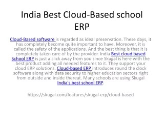 india best cloud based school erp
