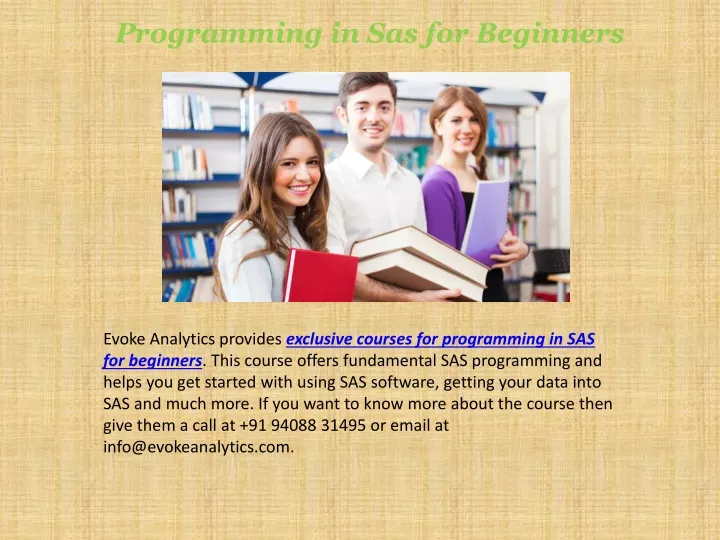 programming in sas for beginners