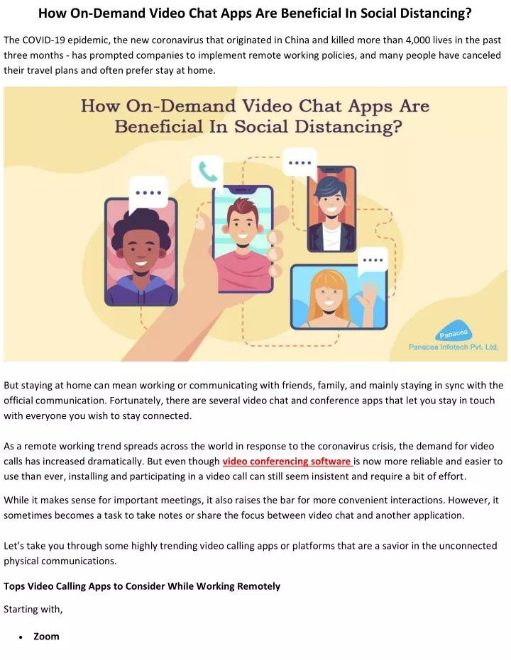 how on demand video chat apps are beneficial