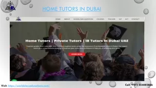 Home Tutors in Dubai