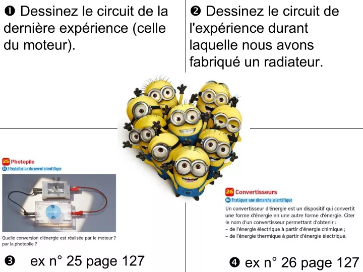 dessinez le circuit de la derni re exp rience