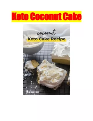 keto coconut cake