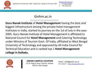 Hotel Management colleges in India