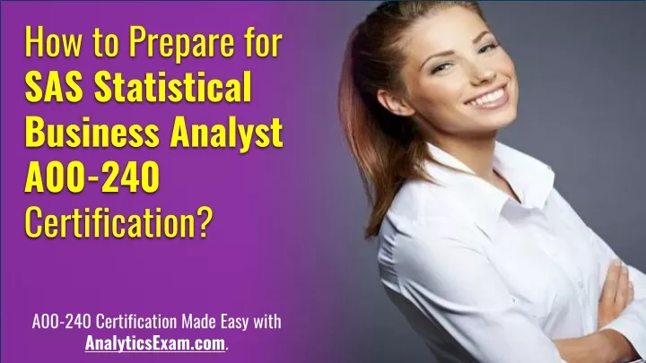 how to prepare for sas statistical business