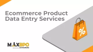 ecommerce product data entry services