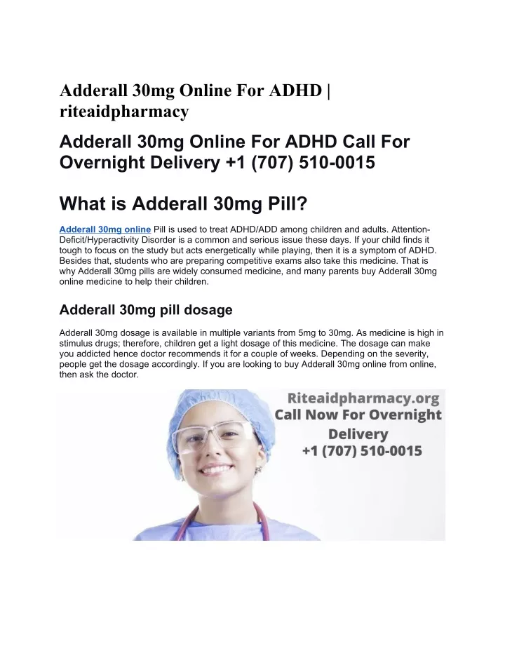 adderall 30mg online for adhd riteaidpharmacy