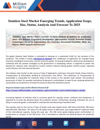 stainless steel market emerging trends
