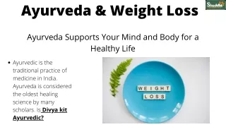 ayurveda weight loss