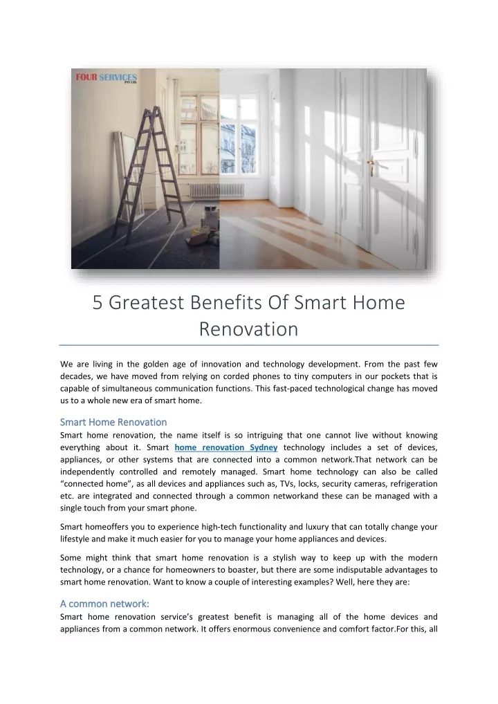 5 greatest benefits of smart home renovation