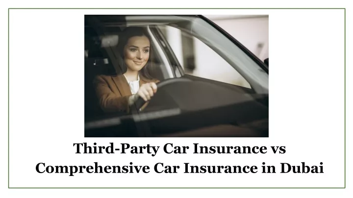 third party car insurance vs comprehensive car insurance in dubai