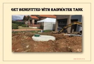 PDF: Get Benefited With Rainwater Tanks