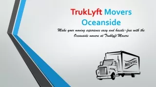 Affordable Local Movers In Oceanside, CA