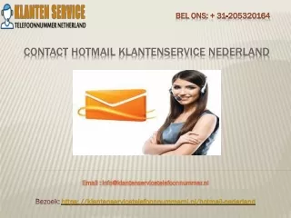 Contact met Hotmail Helpdesk Nummer