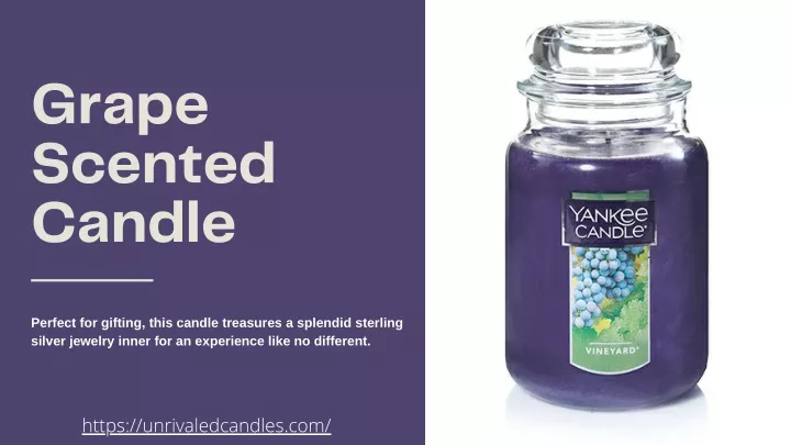 grape scented candle