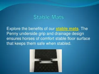 Stable Mats