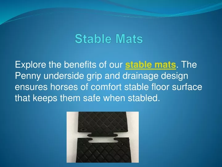stable mats