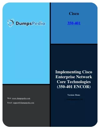 350-401 Exam Dumps CCNP Enterprise